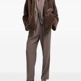 Emporio Armani Dove Grey Pleated Trousers