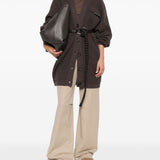 Brunello Cucinelli Chocolate Brown Ribbed Cardigan