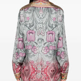 Pierre Louis Mascia Blue Embellished Shirt