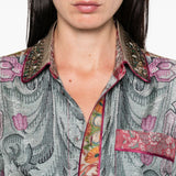 Pierre Louis Mascia Blue Embellished Shirt