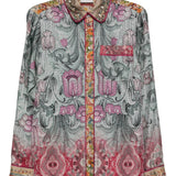 Pierre Louis Mascia Blue Embellished Shirt