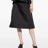 Alexander McQueen Satin A-line skirt