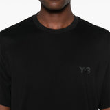 Y-3 Jet Black Tonal Logo Tee