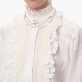 Valentino Garavani Vlogo Signature Metal Necklace With Swarovski Pearls