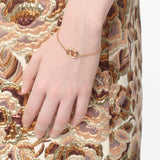 Valentino Garavani Gold Tone VLogo Bracelet