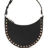 Valentino Garavani Mini Rockstud Hobo Bag in Grainy Calfskin