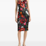 Dolce & Gabbana Flower print satin dress