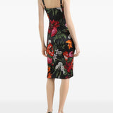 Dolce & Gabbana Flower print satin dress