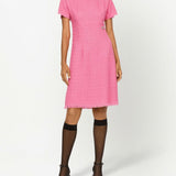 Dolce & Gabbana Rachel tweed calf-length dress with DG logo