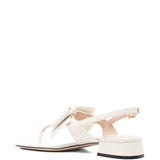 Valentino Garavani Bow-embellished slingback sandals