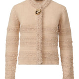 Fabiana Filippi Beige Horizontal Stripe Jacket