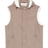Brunello Cucinelli Hooded buttoned gilet