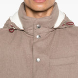 Brunello Cucinelli Hooded buttoned gilet