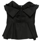 Alexander McQueen Bow-detailed peplum top