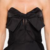 Alexander McQueen Bow-detailed peplum top