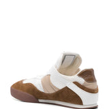 Chloé Brown Quilted Suede Sneakers