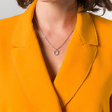 Ferragamo Gancini necklace with crystals