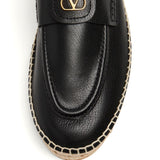 Valentino Garavani Vlogo Signature Calfskin Moccasin