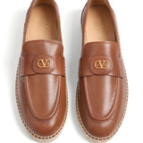 Valentino Garavani Vlogo Signature Calfskin Moccasin