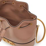 Valentino Garavani Mini Bucket Bag With Chain Vlogo Signature In Nappa Leather