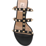Valentino Garavani Rockstud Calfskin Slider Sandal 60mm