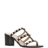 Valentino Garavani Rockstud Calfskin Slider Sandal 60mm
