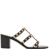 Valentino Garavani Rockstud Calfskin Slider Sandal 60mm