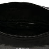 Ferragamo Black Gancini Buckles Shoulder Bag Adjustable