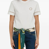 Ferragamo Madras print silk bandeau