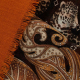 Ferragamo Madras print cashmere stole