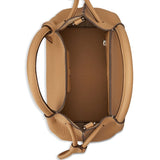 Tod's Chestnut Drawstring Bucket Bag Magnetic Closure