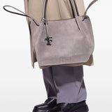 Tod's Drawstring Suede Tote Bag