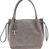 Tod's Drawstring Suede Tote Bag