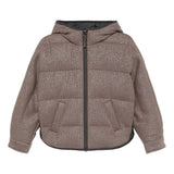 Brunello Cucinelli Brown Quilted Hooded Jacket