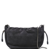 Brunello Cucinelli Navy Drawstring Crossbody Bag