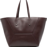 Brunello Cucinelli Burgundy Panelled Tote Bag