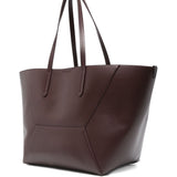 Brunello Cucinelli Burgundy Panelled Tote Bag