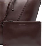 Brunello Cucinelli Burgundy Panelled Tote Bag