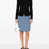 Emporio Armani Chevron-pattern jersey zip-up jacket