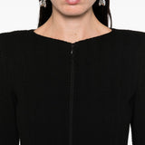 Emporio Armani Chevron-pattern jersey zip-up jacket