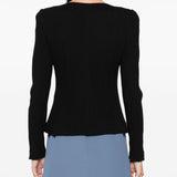 Emporio Armani Chevron-pattern jersey zip-up jacket