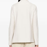 Emporio Armani Ivory Asymmetric Fastening Jacket