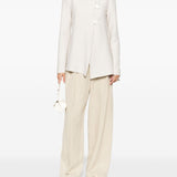 Emporio Armani Ivory Asymmetric Fastening Jacket