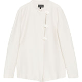 Emporio Armani Ivory Asymmetric Fastening Jacket
