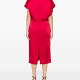 Stella McCartney Red V Neck Dress