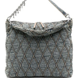Diesel quilted chain-embellished shoulder bag