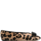 Ferragamo Leopard-print ballet flats