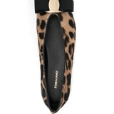 Ferragamo Leopard-print ballet flats