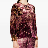 Pierre Louis Mascia Bordeaux Keyhole Shirt