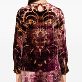 Pierre Louis Mascia Bordeaux Keyhole Shirt